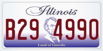IL license plate B294990