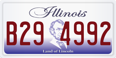 IL license plate B294992