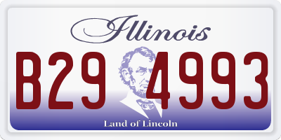 IL license plate B294993