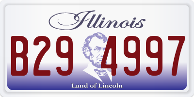 IL license plate B294997