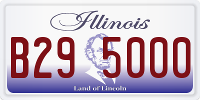 IL license plate B295000