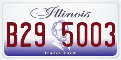 IL license plate B295003
