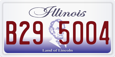 IL license plate B295004