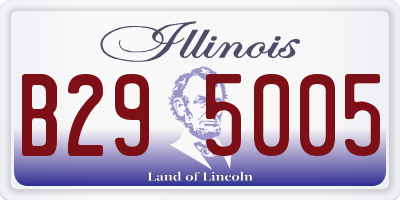 IL license plate B295005