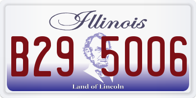 IL license plate B295006