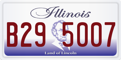 IL license plate B295007