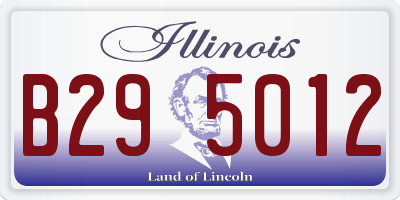 IL license plate B295012