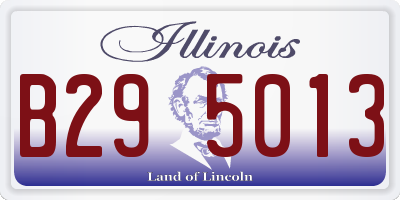 IL license plate B295013