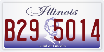 IL license plate B295014