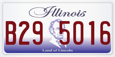 IL license plate B295016