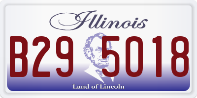 IL license plate B295018