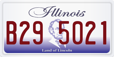 IL license plate B295021