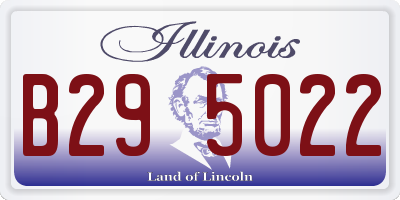 IL license plate B295022