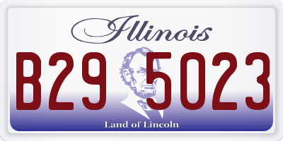 IL license plate B295023