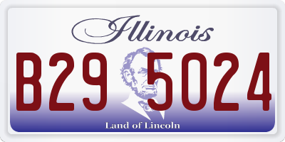 IL license plate B295024