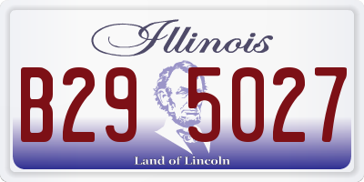 IL license plate B295027
