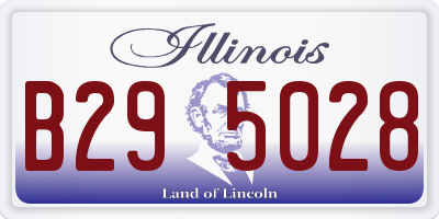 IL license plate B295028
