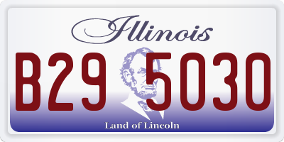 IL license plate B295030