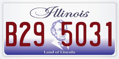 IL license plate B295031