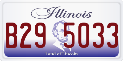 IL license plate B295033