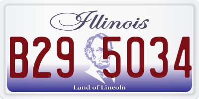 IL license plate B295034