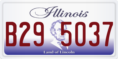 IL license plate B295037