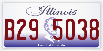IL license plate B295038