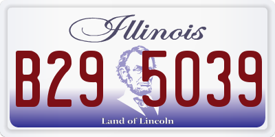 IL license plate B295039