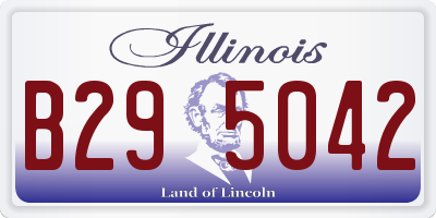 IL license plate B295042