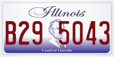 IL license plate B295043