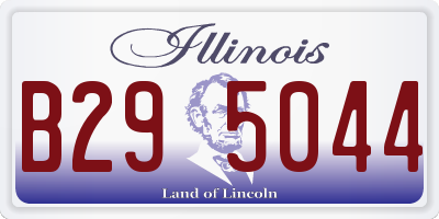 IL license plate B295044