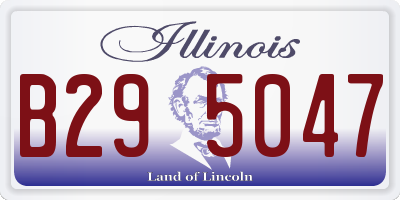 IL license plate B295047
