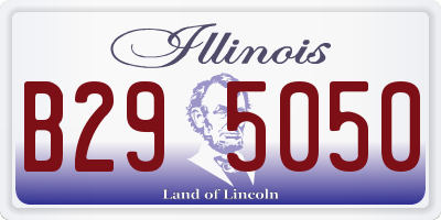 IL license plate B295050