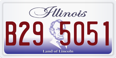 IL license plate B295051