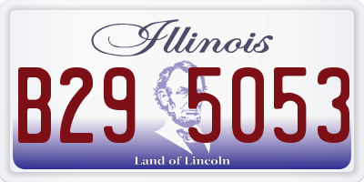 IL license plate B295053