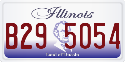 IL license plate B295054