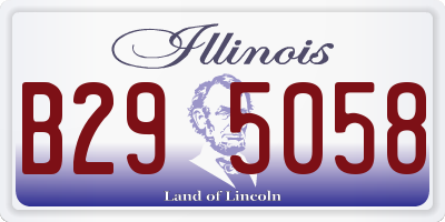 IL license plate B295058