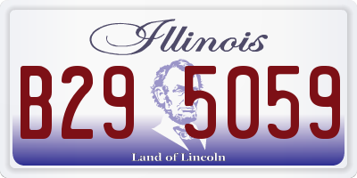 IL license plate B295059