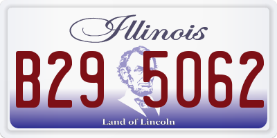 IL license plate B295062