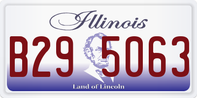 IL license plate B295063