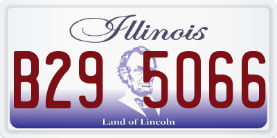 IL license plate B295066