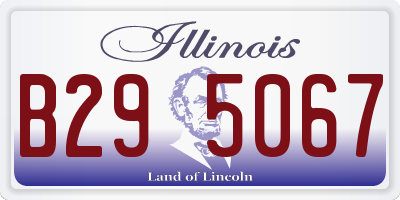 IL license plate B295067