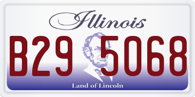 IL license plate B295068
