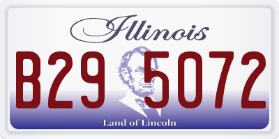 IL license plate B295072