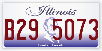 IL license plate B295073