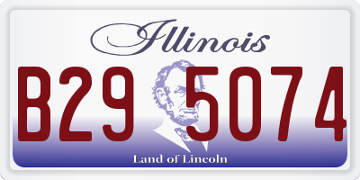 IL license plate B295074