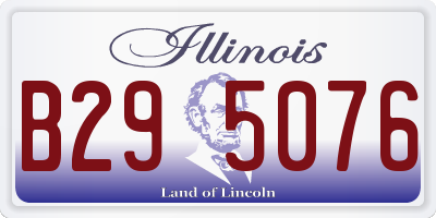 IL license plate B295076