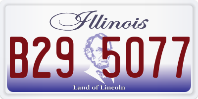 IL license plate B295077