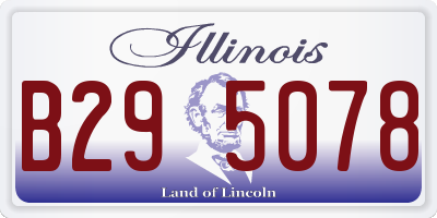 IL license plate B295078