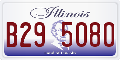 IL license plate B295080
